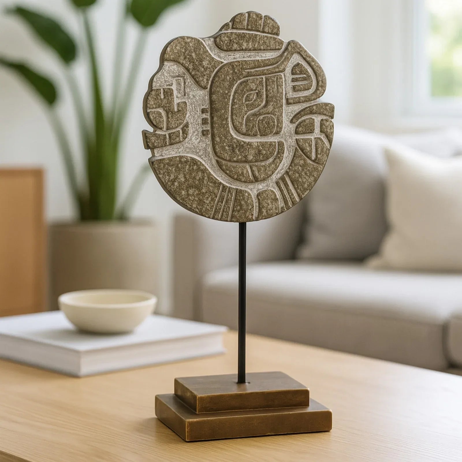 Calista Table Accent Ganesha Sculpture on Stand 49cm in Rustic - HomeTown