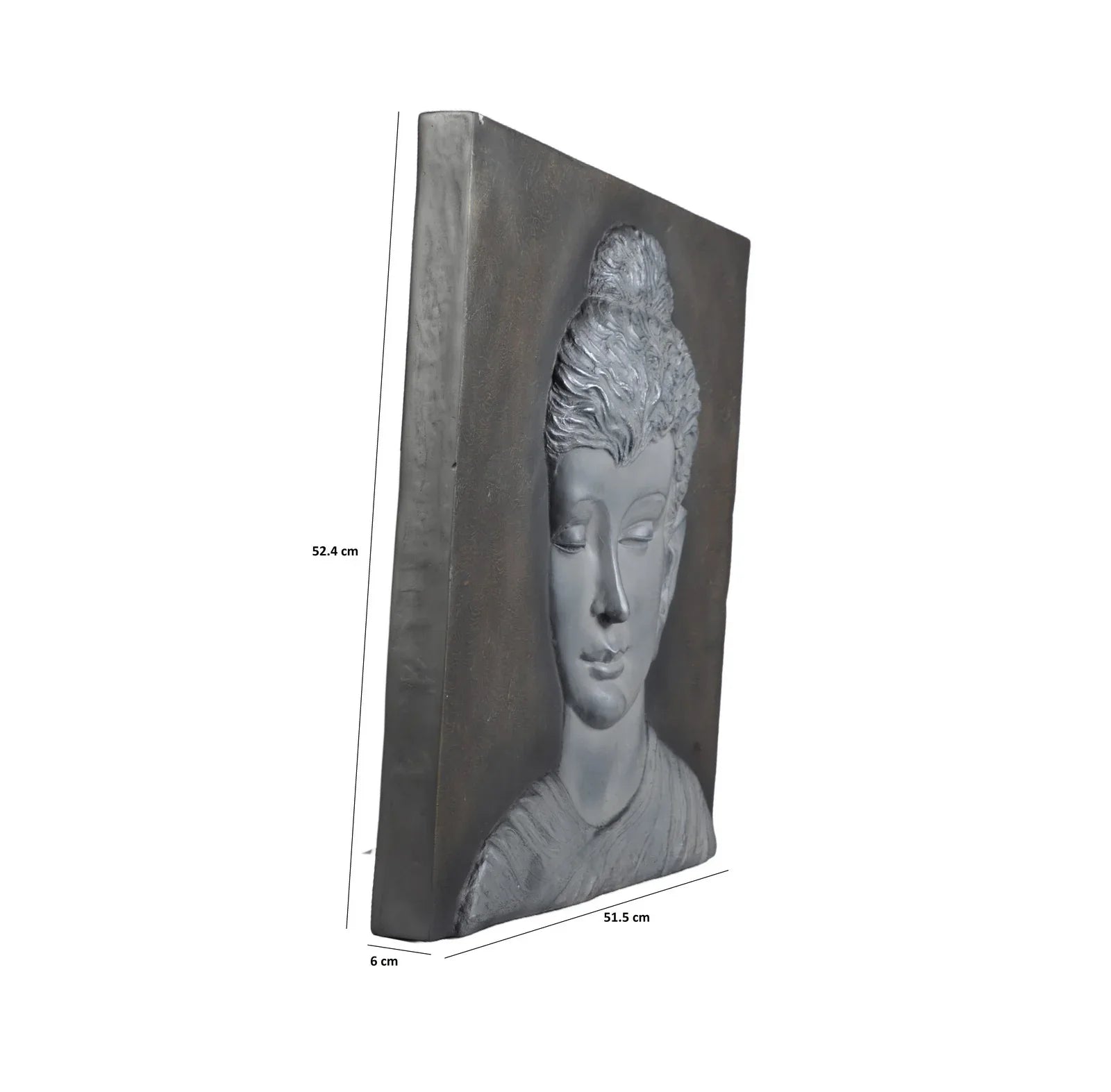 Calista Versatile Buddha Wall Accent 53cm in Rustic Pearl - HomeTown