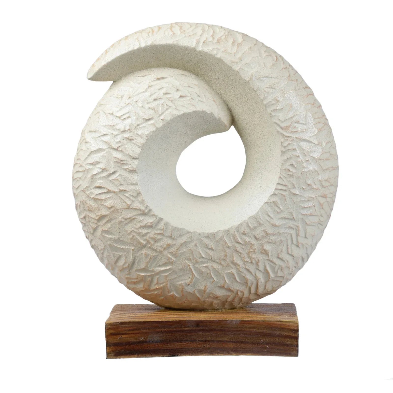 Calista Modern Abstract Showpiece 27cm in Ivory - HomeTown