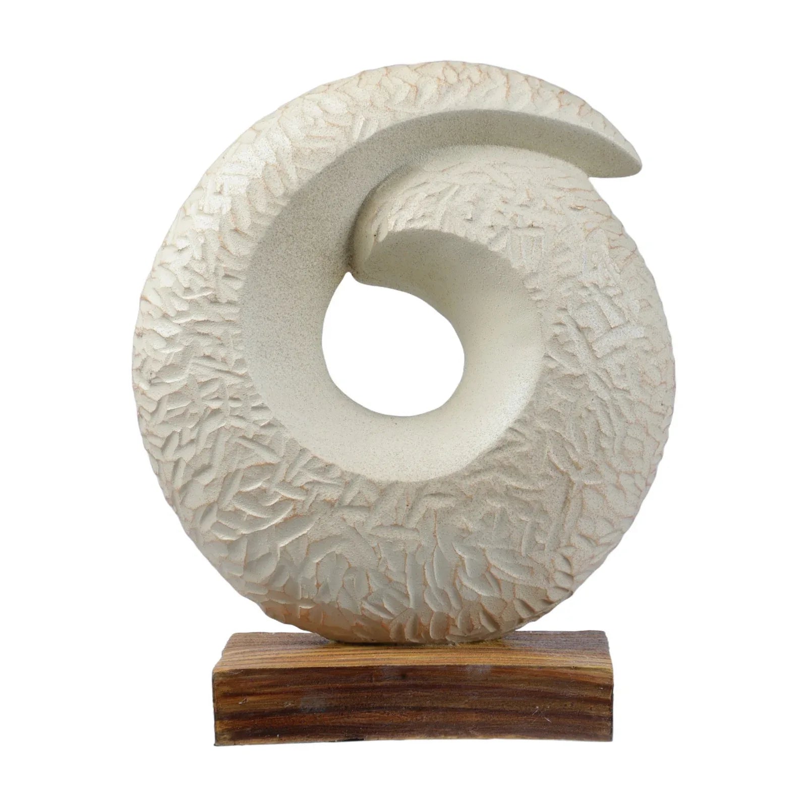 Calista Modern Abstract Showpiece 27cm in Ivory - HomeTown