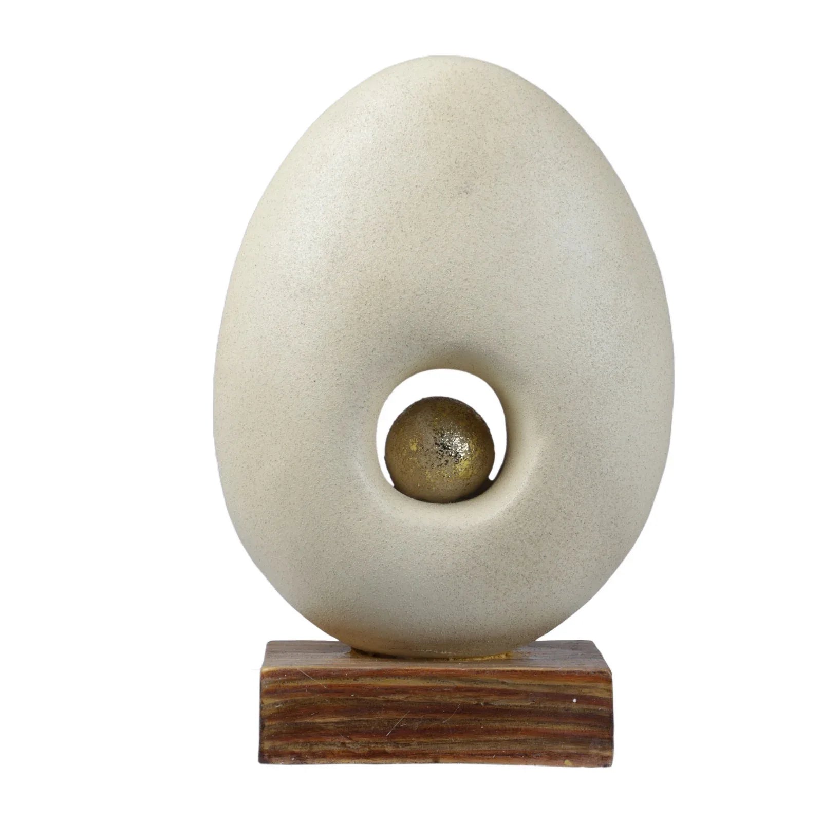 Calista Modern Abstract Showpiece 28cm in Ivory - HomeTown