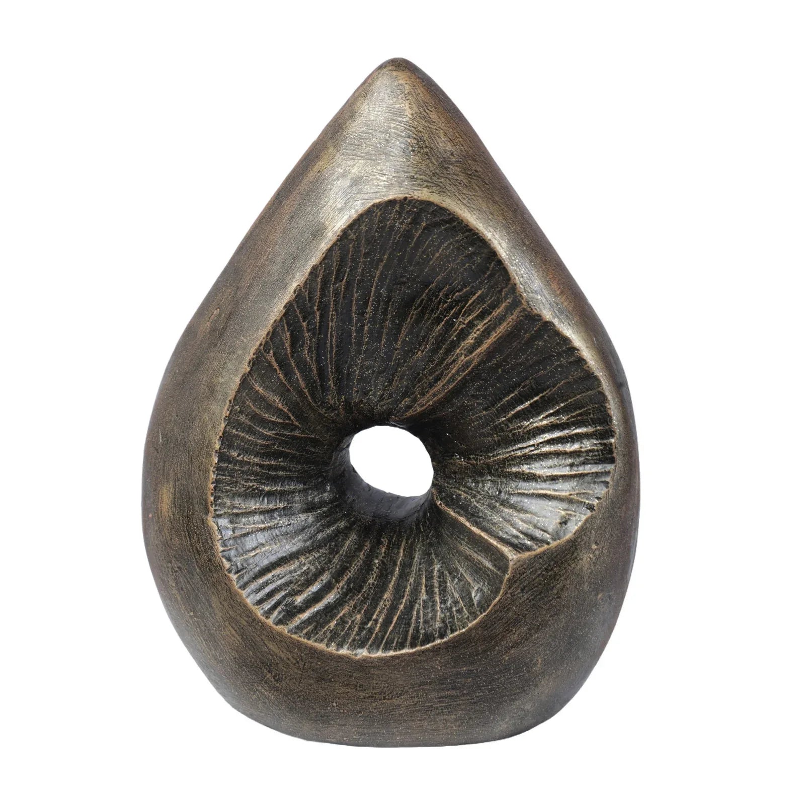 Calista Modern Abstract Showpiece 25cm in Black Gold - HomeTown