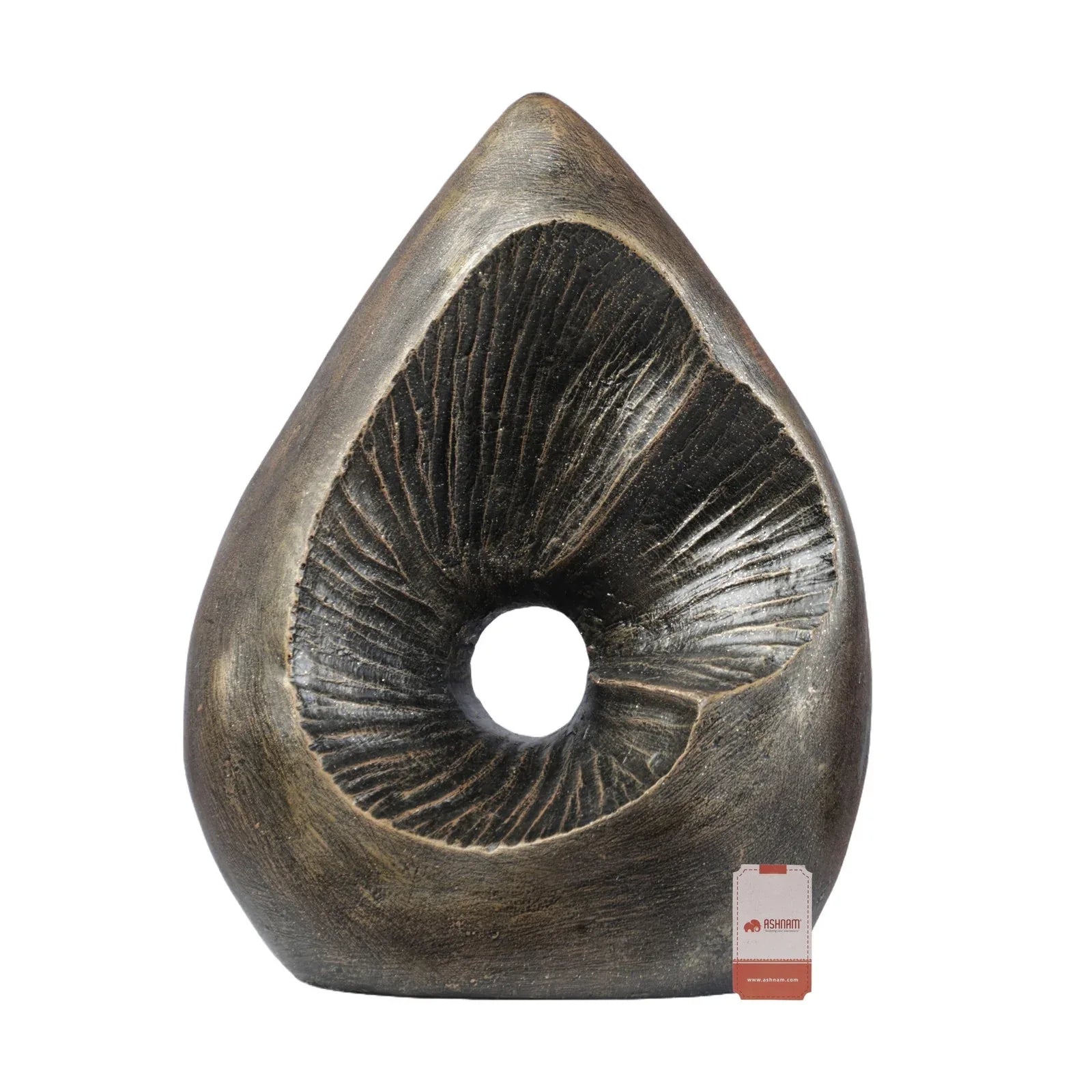 Calista Modern Abstract Showpiece 25cm in Black Gold - HomeTown