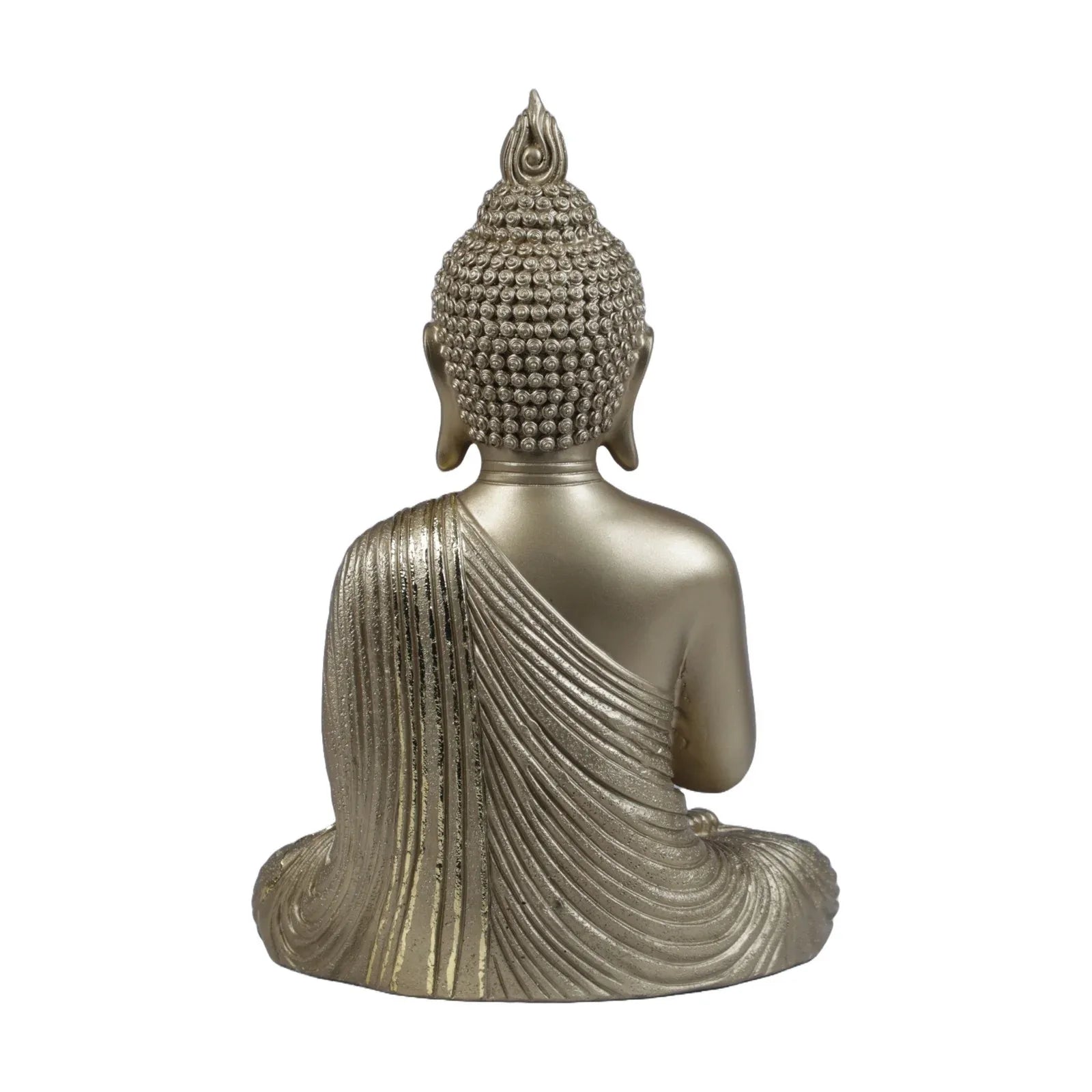 Diverse Expression Aesthetic & Calming Praying Buddha Idol 27cm in Gold - HomeTown