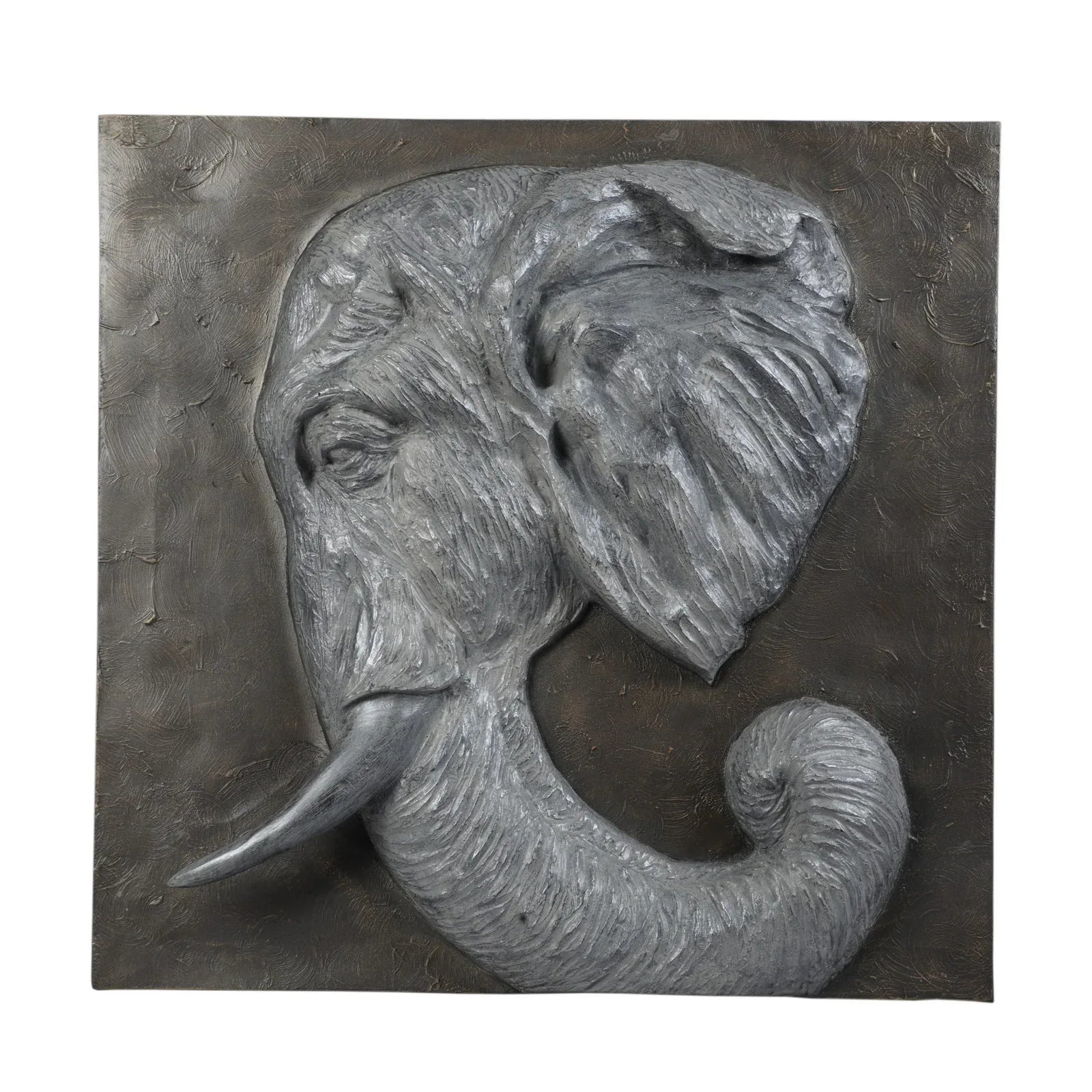 Calista Versatile Elephant Wall Accent 53cm in Rustic Pearl - HomeTown