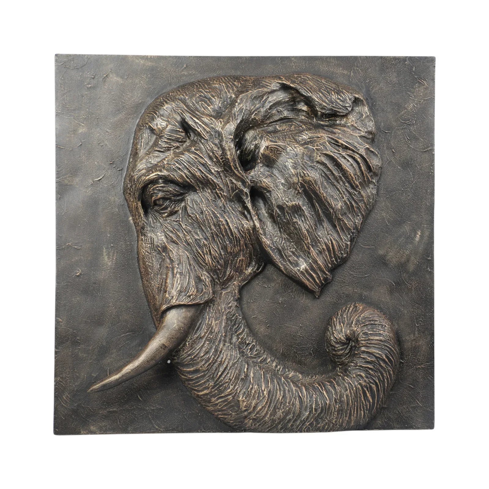 Calista Versatile Elephant Wall Accent 53cm in Black Gold - HomeTown