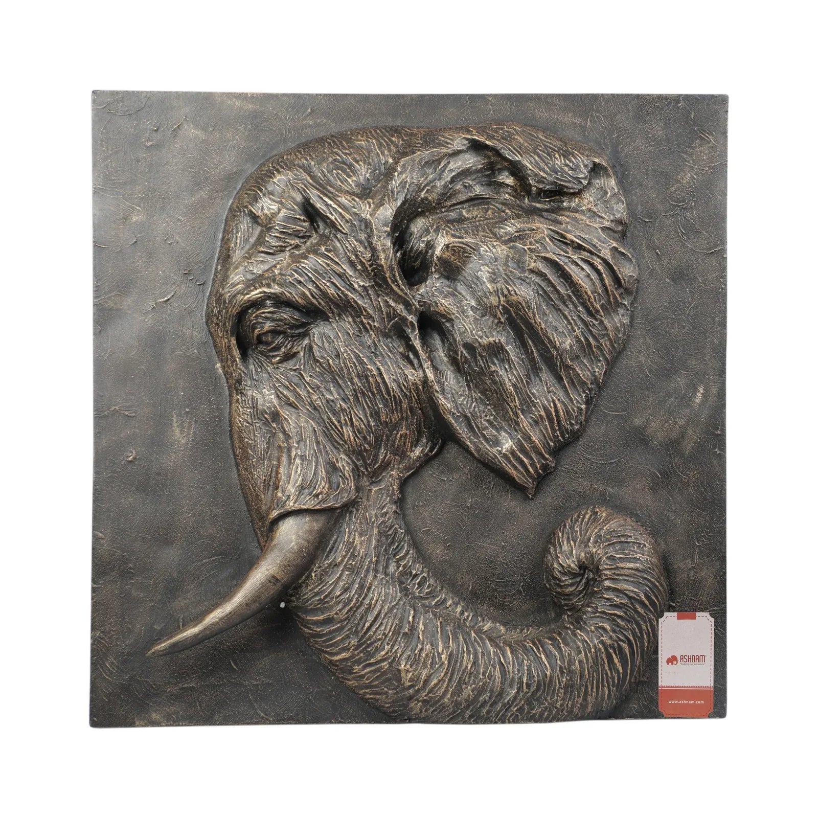 Calista Versatile Elephant Wall Accent 53cm in Black Gold - HomeTown