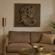 Calista Versatile Elephant Wall Accent 53cm in Black Gold - HomeTown