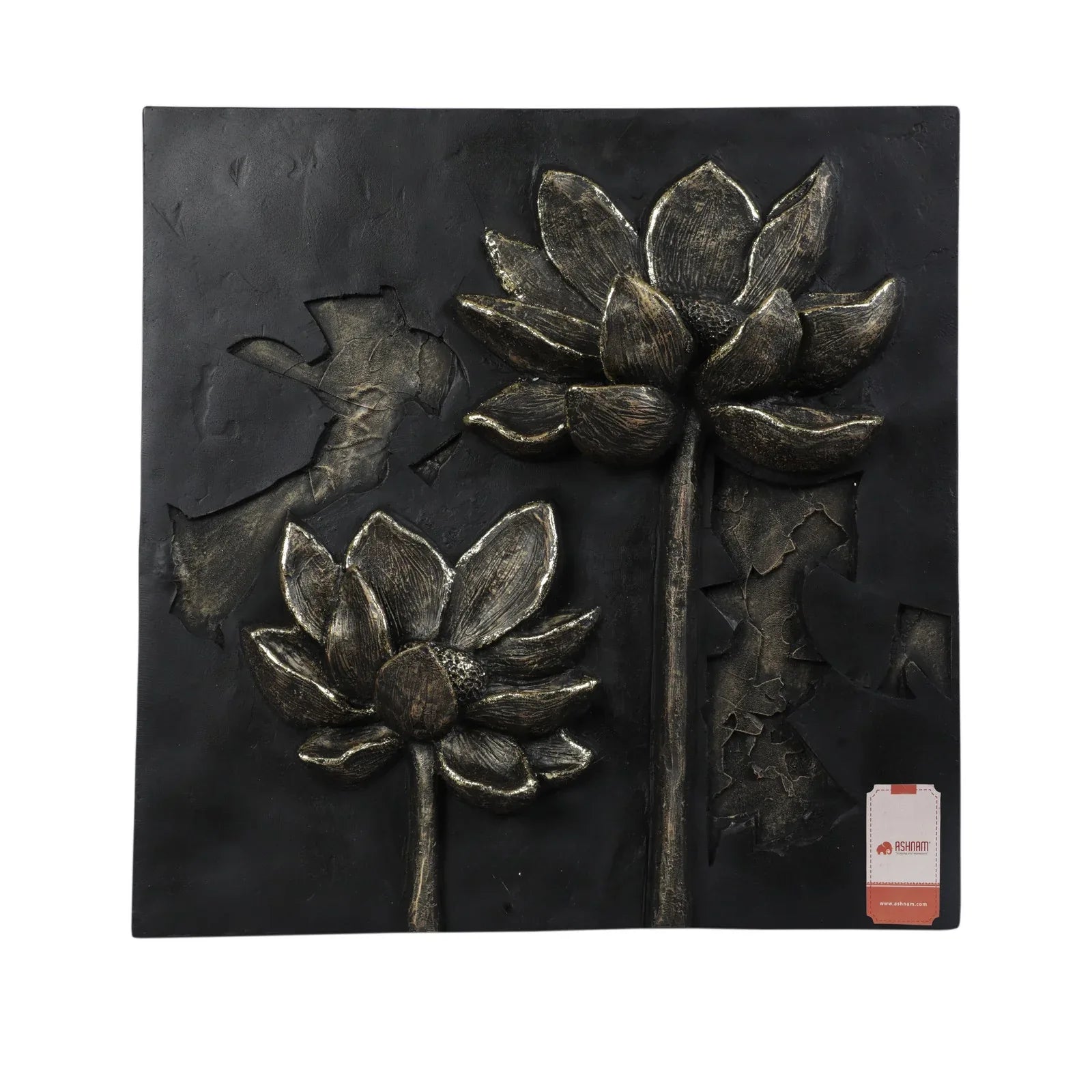 Calista Versatile Flower Wall Accent 53cm in Black Gold - HomeTown