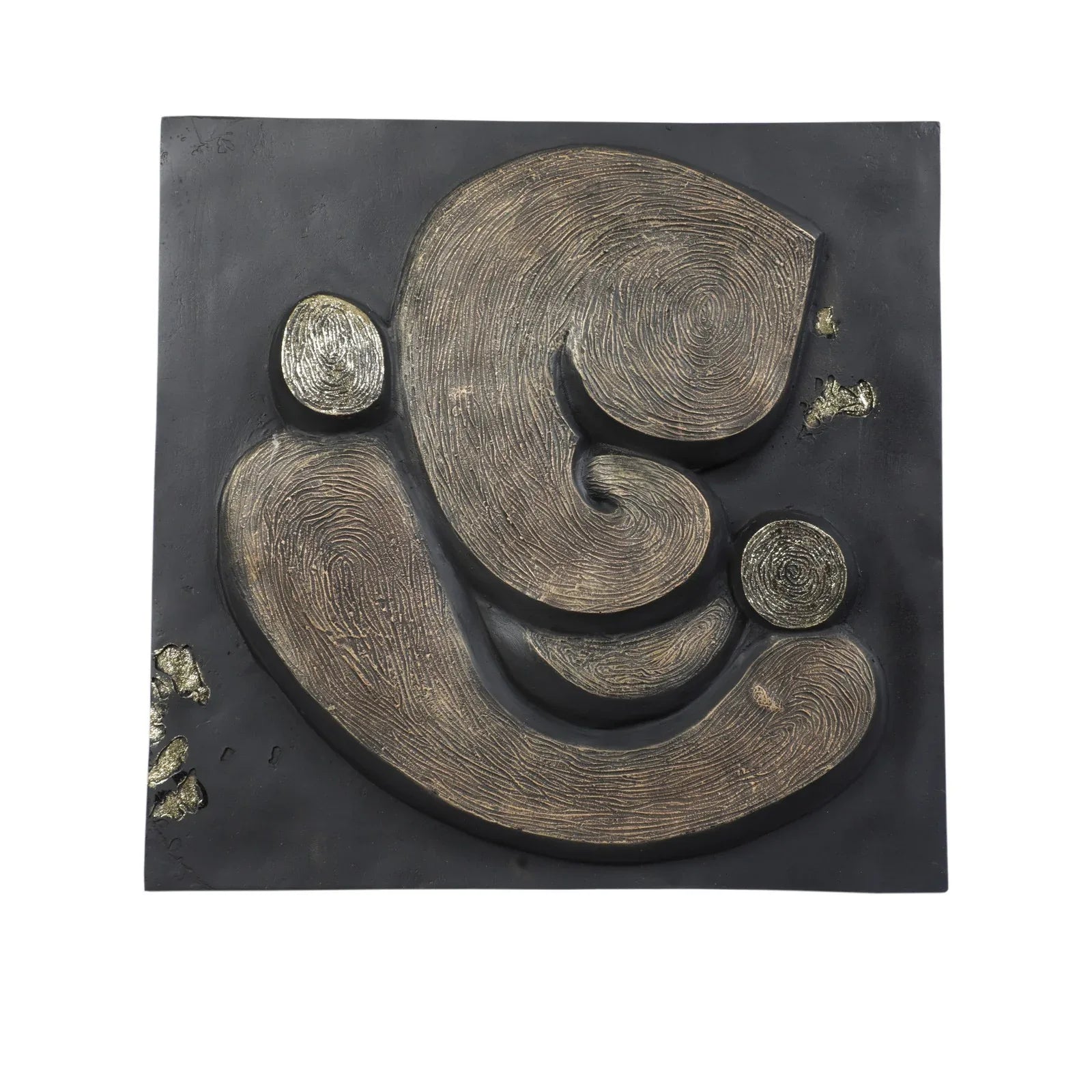 Calista Versatile Ganesha Wall Accent 53cm in Black Gold - HomeTown