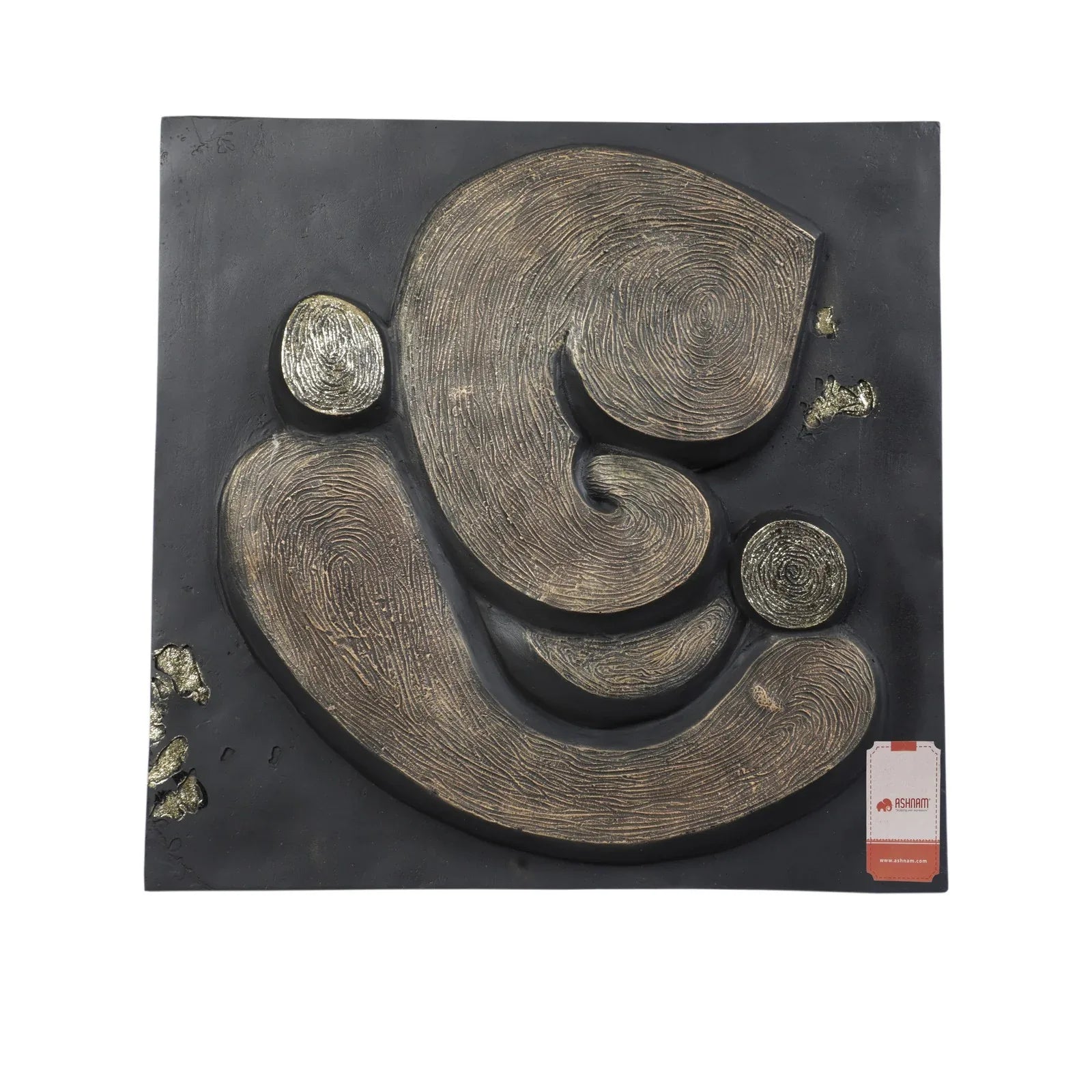 Calista Versatile Ganesha Wall Accent 53cm in Black Gold - HomeTown