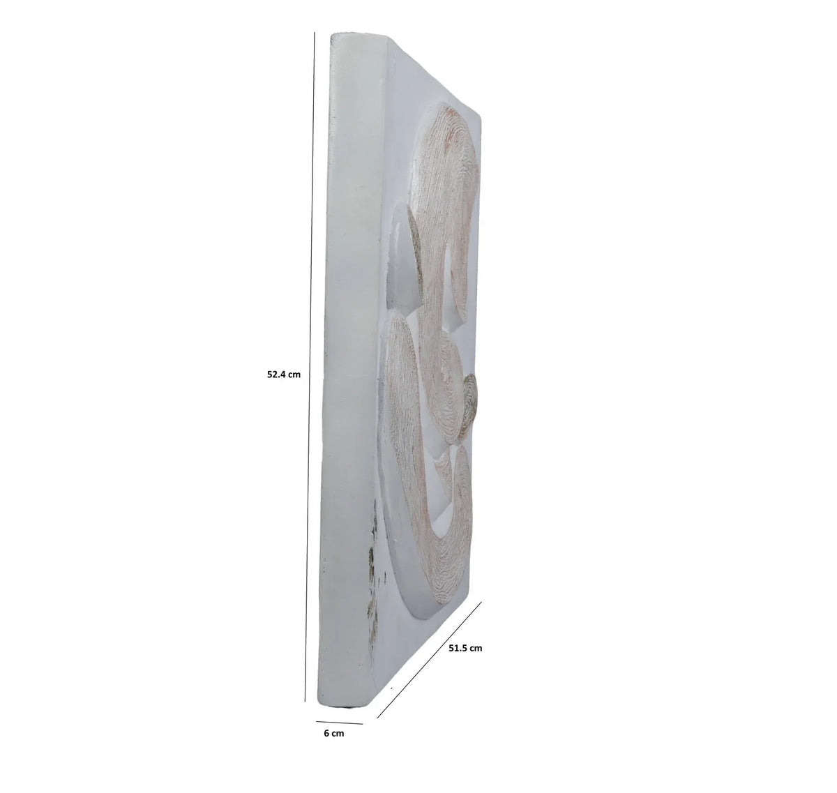 Calista Versatile Ganesha Wall Accent 53cm in White Gold - HomeTown