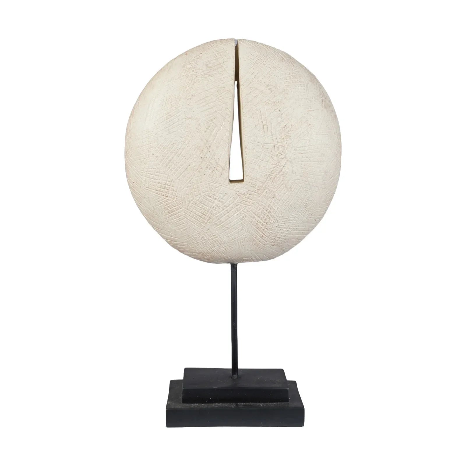 Calista Table Accent Small Modern Abstract Showpiece on Stand 35cm in Beige Gold - HomeTown