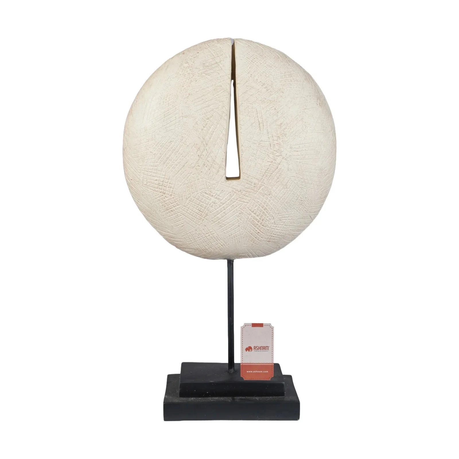 Calista Table Accent Small Modern Abstract Showpiece on Stand 35cm in Beige Gold - HomeTown
