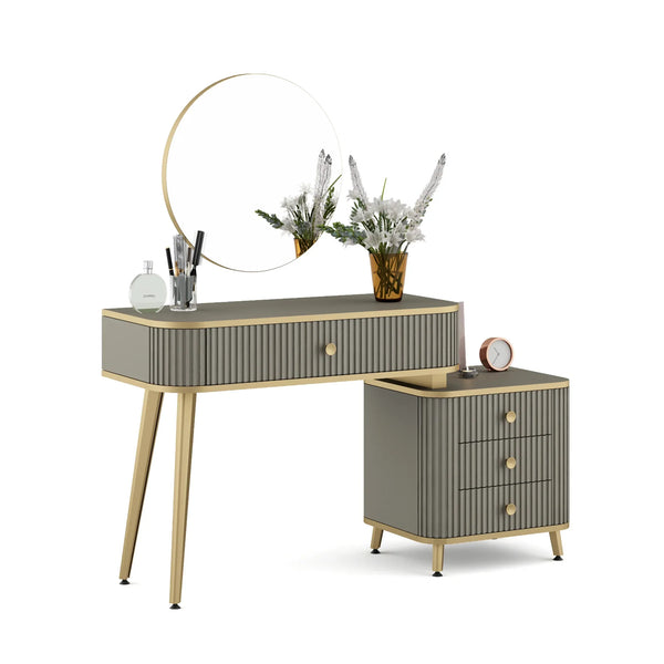 Asa Engineered Wood Dressing Table in Santana Oak Colour dimensions
