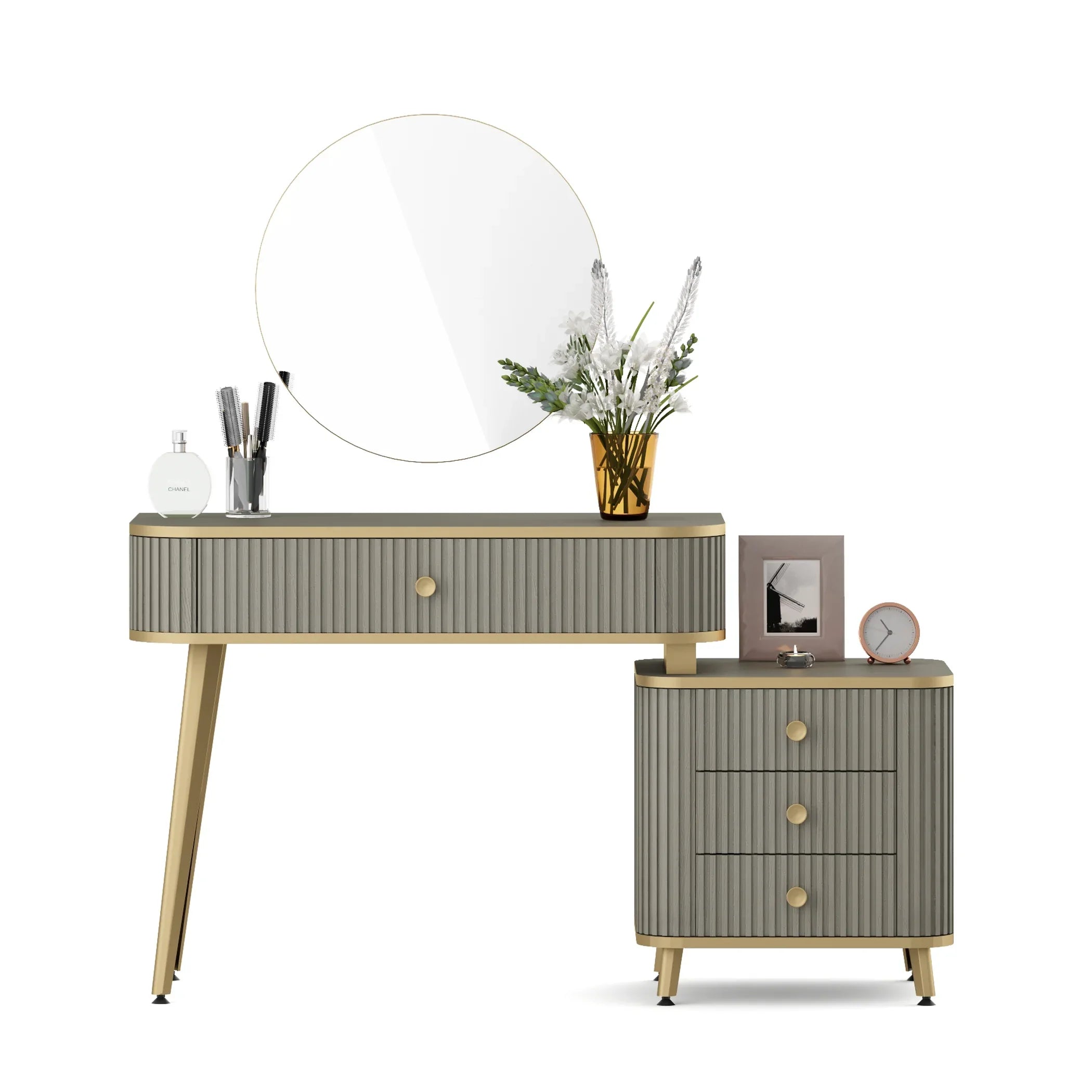 Asa Engineered Wood Dressing Table in Santana Oak Colour - HomeTown