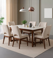 Atlas Marble Top 6 Seater Dining Table