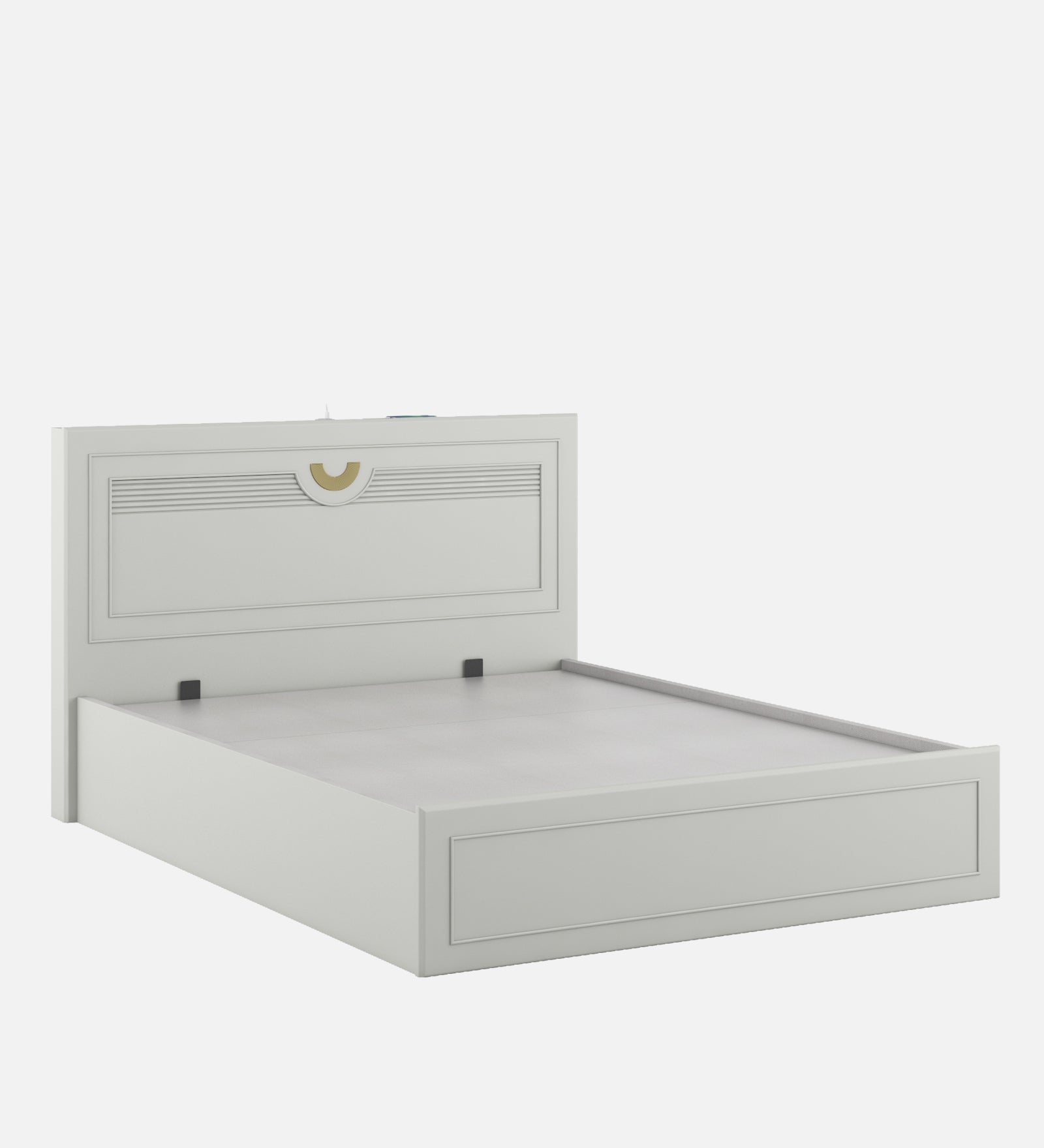 Akira Queen Bed With Full Hydraulic Storage Pumic Grey