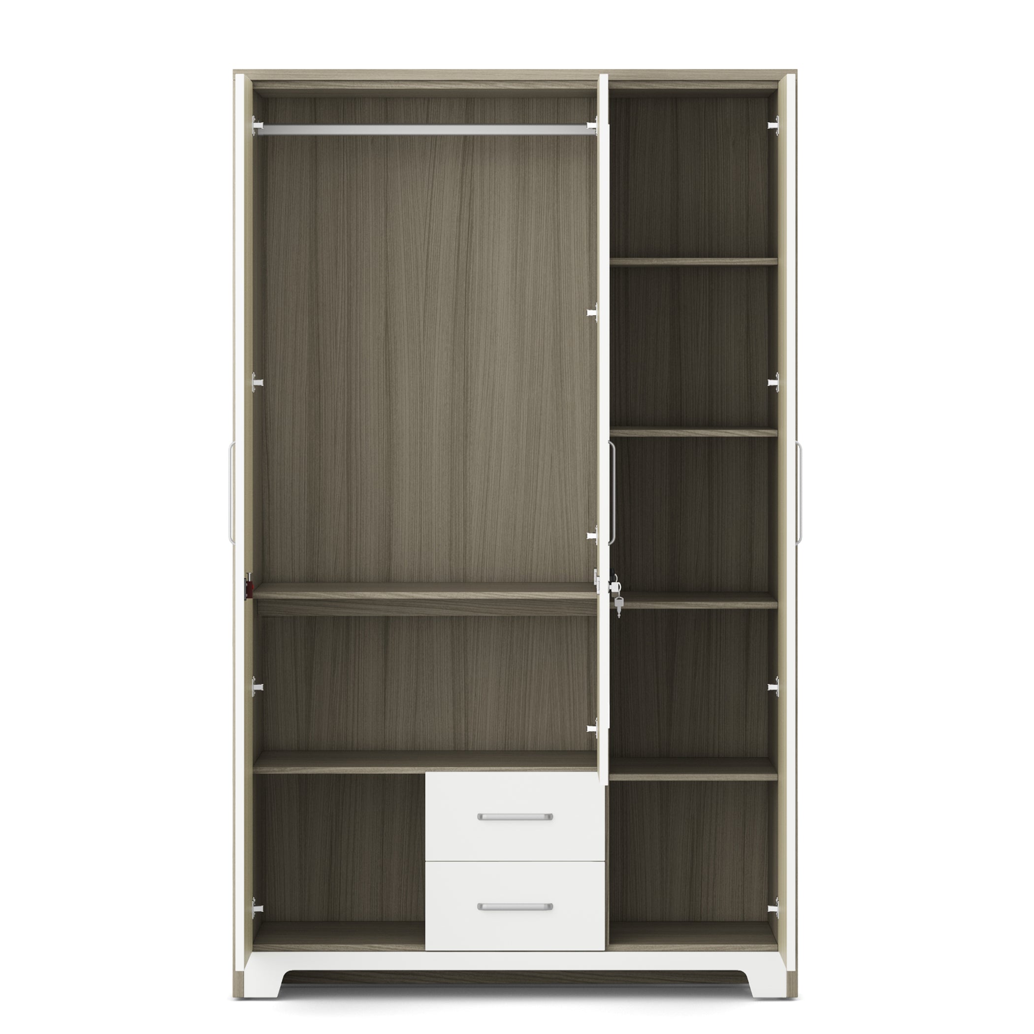 Ambra Nx 3 Door Wardrobe With Mirror