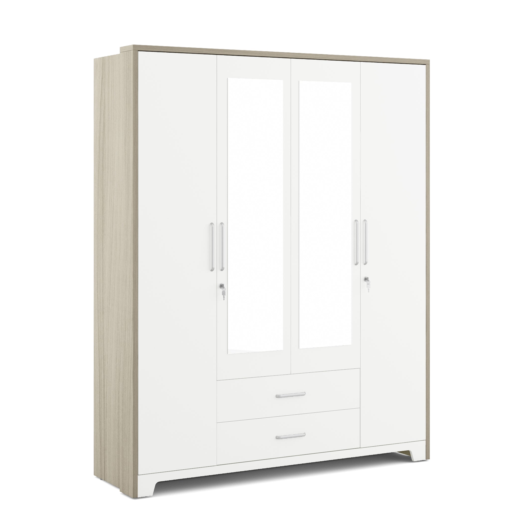 Ambra Nx 4 Door Wardrobe With Mirror