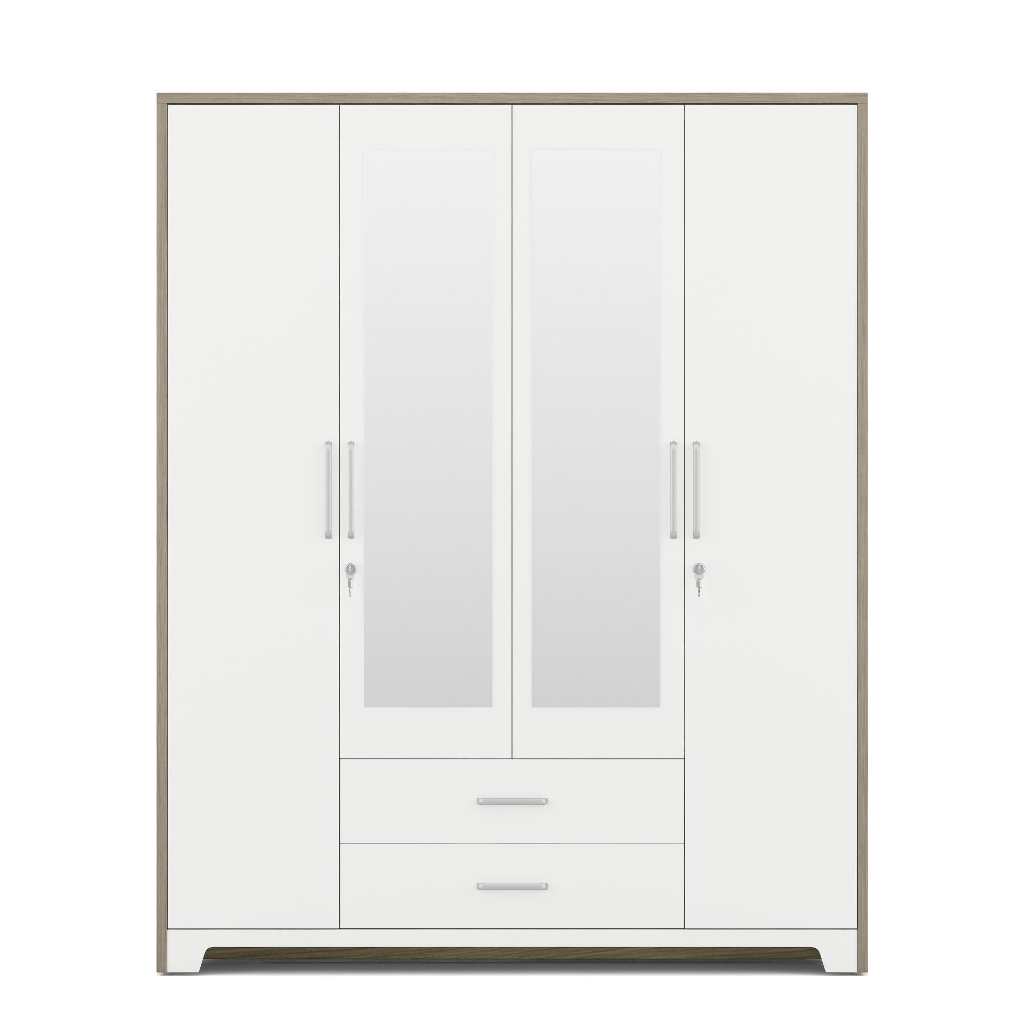 Ambra Nx 4 Door Wardrobe With Mirror