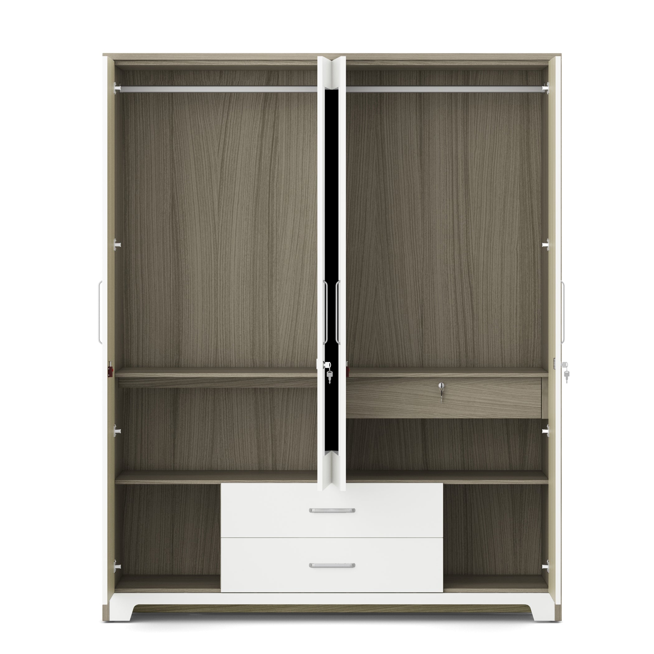 Ambra Nx 4 Door Wardrobe With Mirror