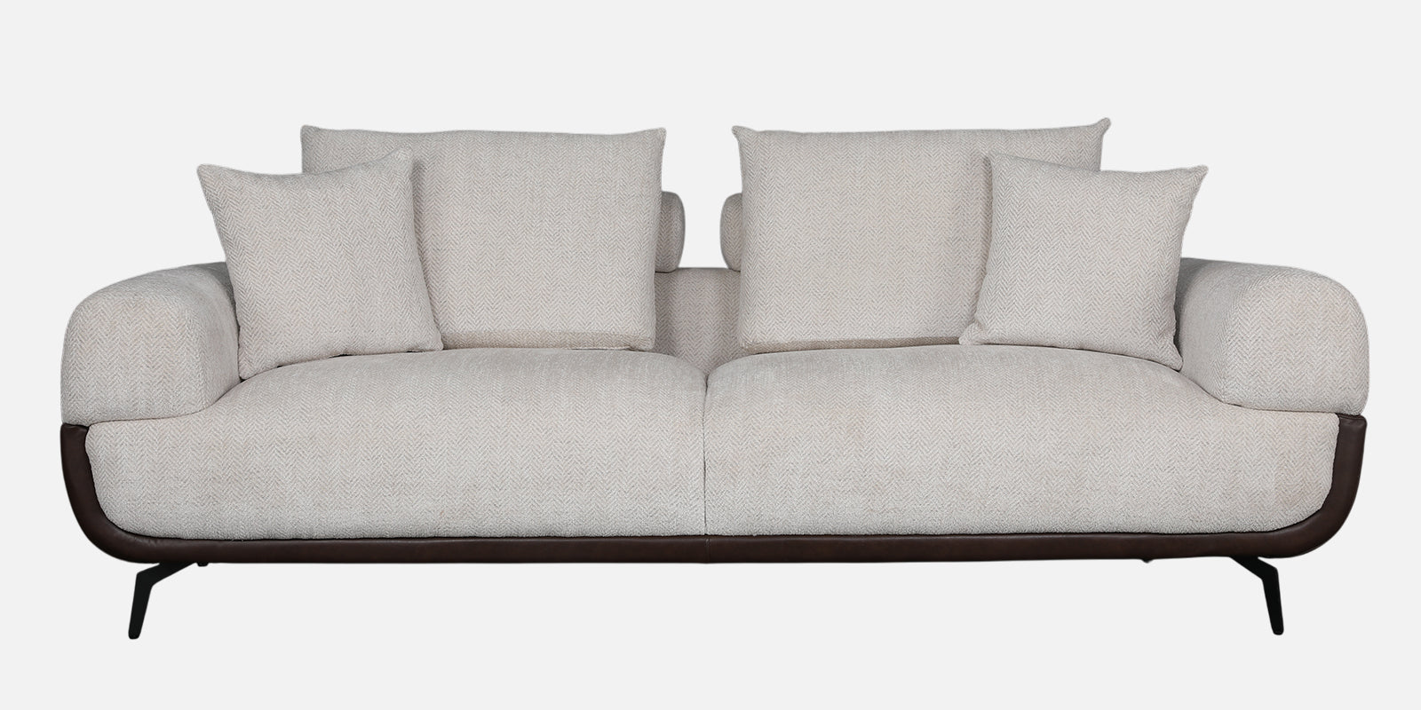 Arizona Fabric Sofa Beige & Brown