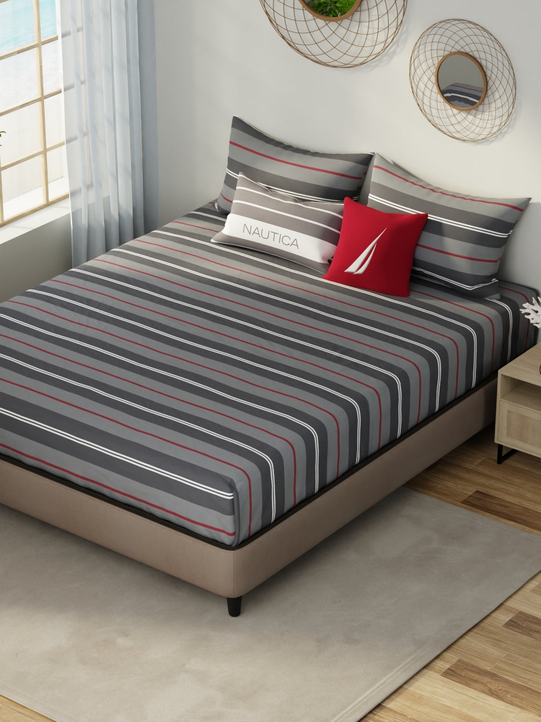 Hampton Satin Cotton Sis-Bed Linen Multicolor