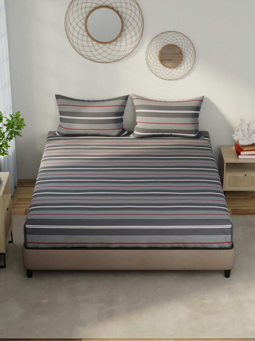 Hampton Satin Cotton Sis-Bed Linen Multicolor