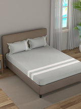 Bianca Home Coastal Stripe Sis-bed Linen Silvergrey