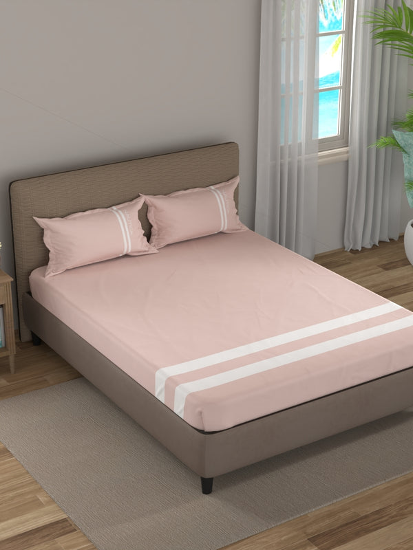 Coastal Stripe Sis-Bed Linen Blush dimensions