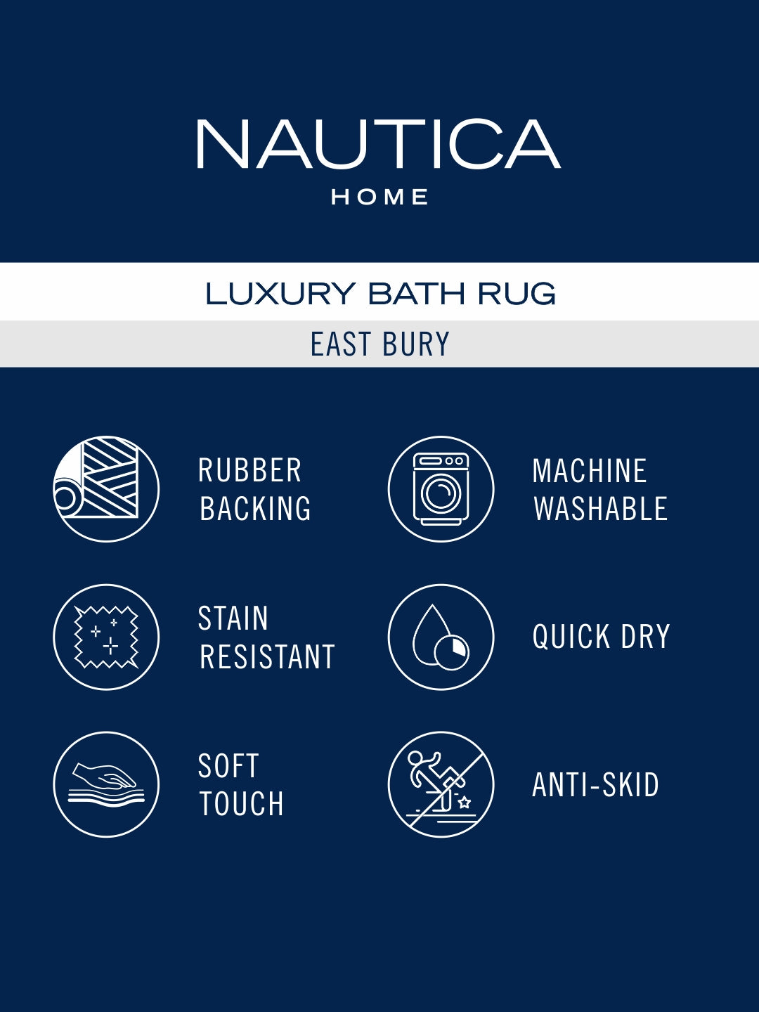 East Bury Sis-Bath Rug Brown