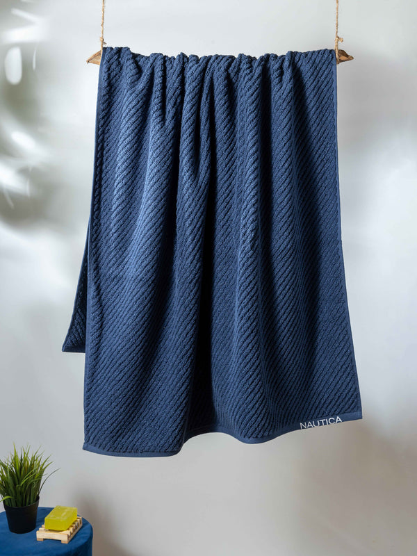 Bianca Home Cross View Sis-bath Linen Navy Blue dimensions