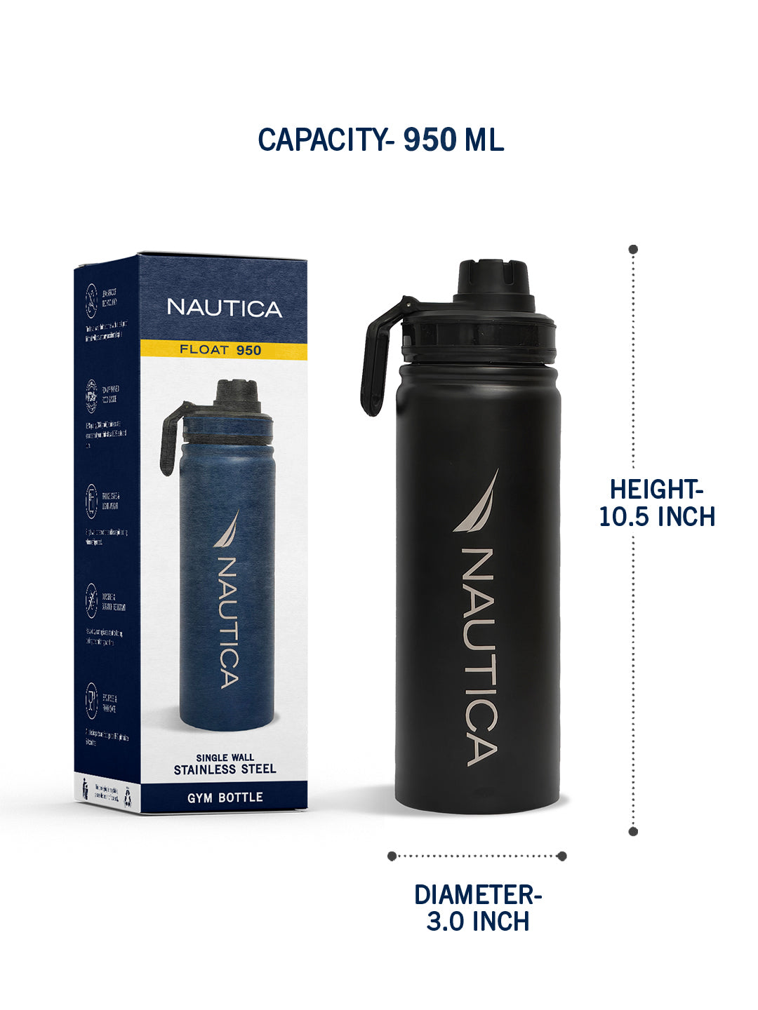 Float Fitness And Sport Bottles Jetblack
