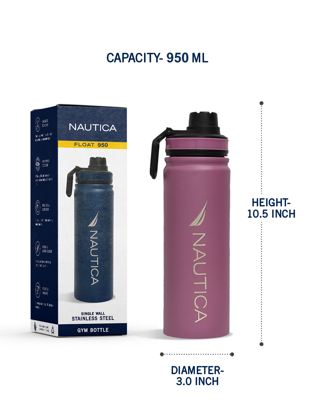 Float Fitness And Sport Bottles Pastelpurple
