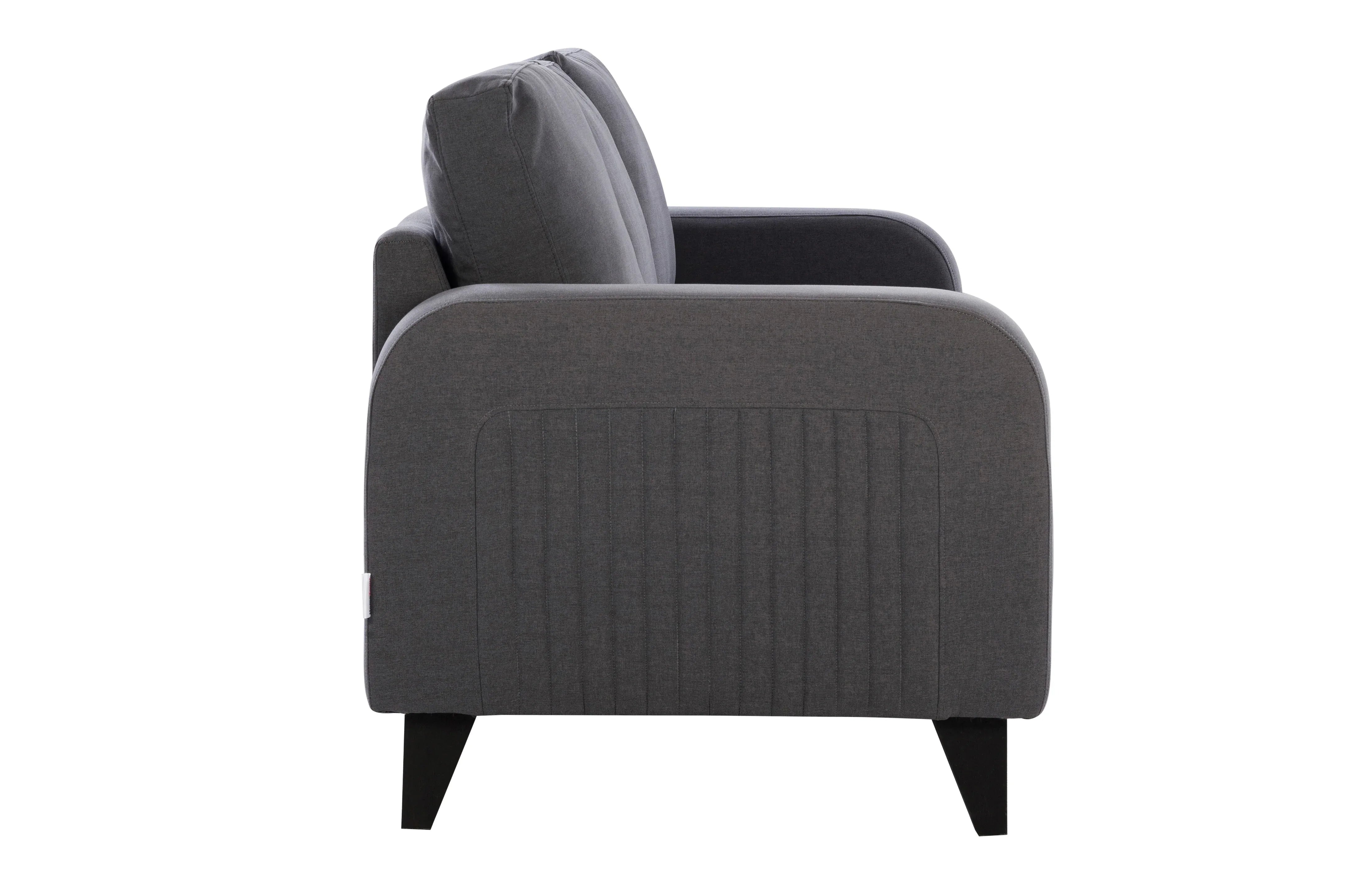 Manchester Fabric 2 Seater Sofa in Grey Colour - HomeTown