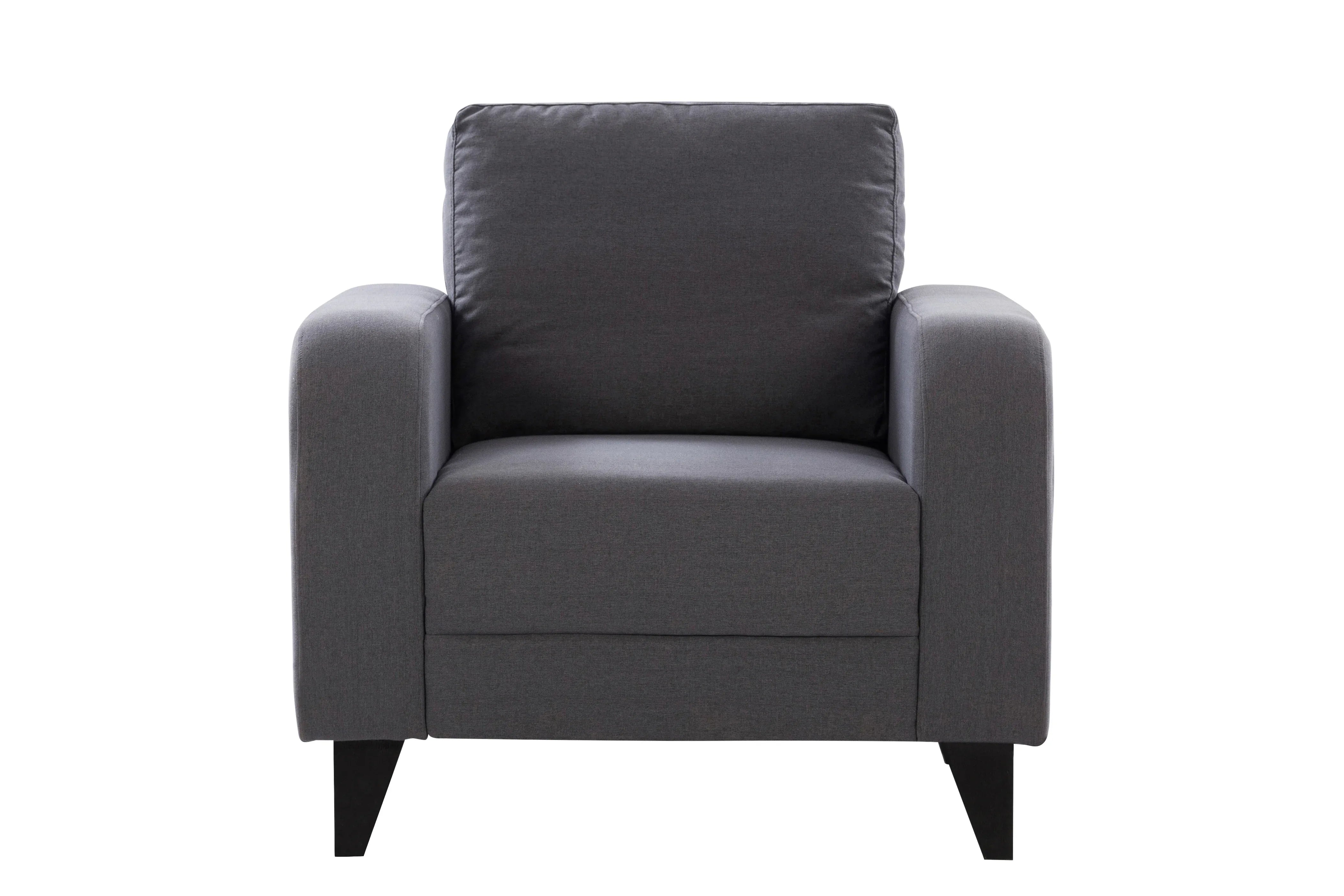 Manchester Fabric 1 Seater Sofa in Grey Colour - HomeTown