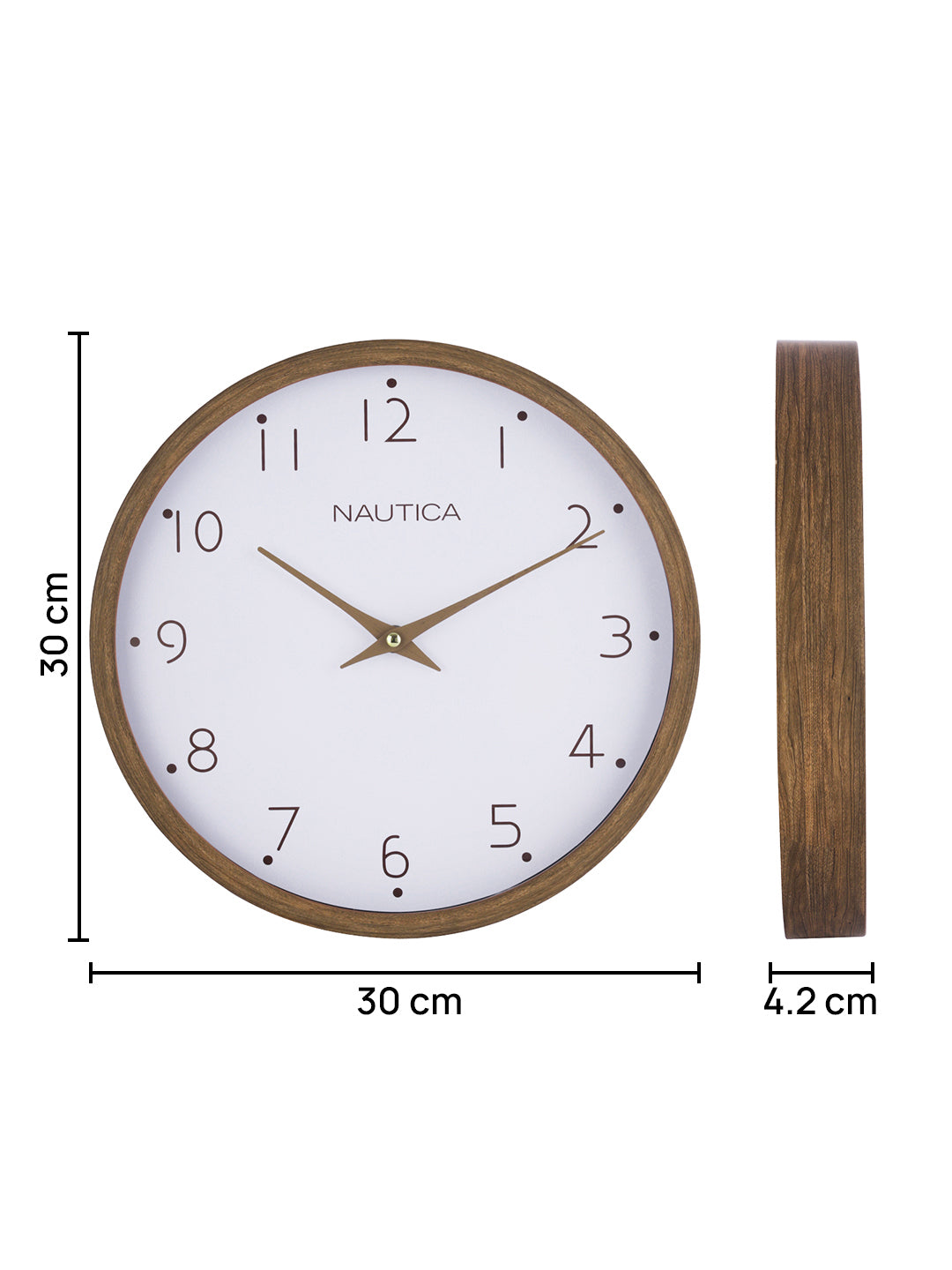 Wood Finish Clocks Multicolor