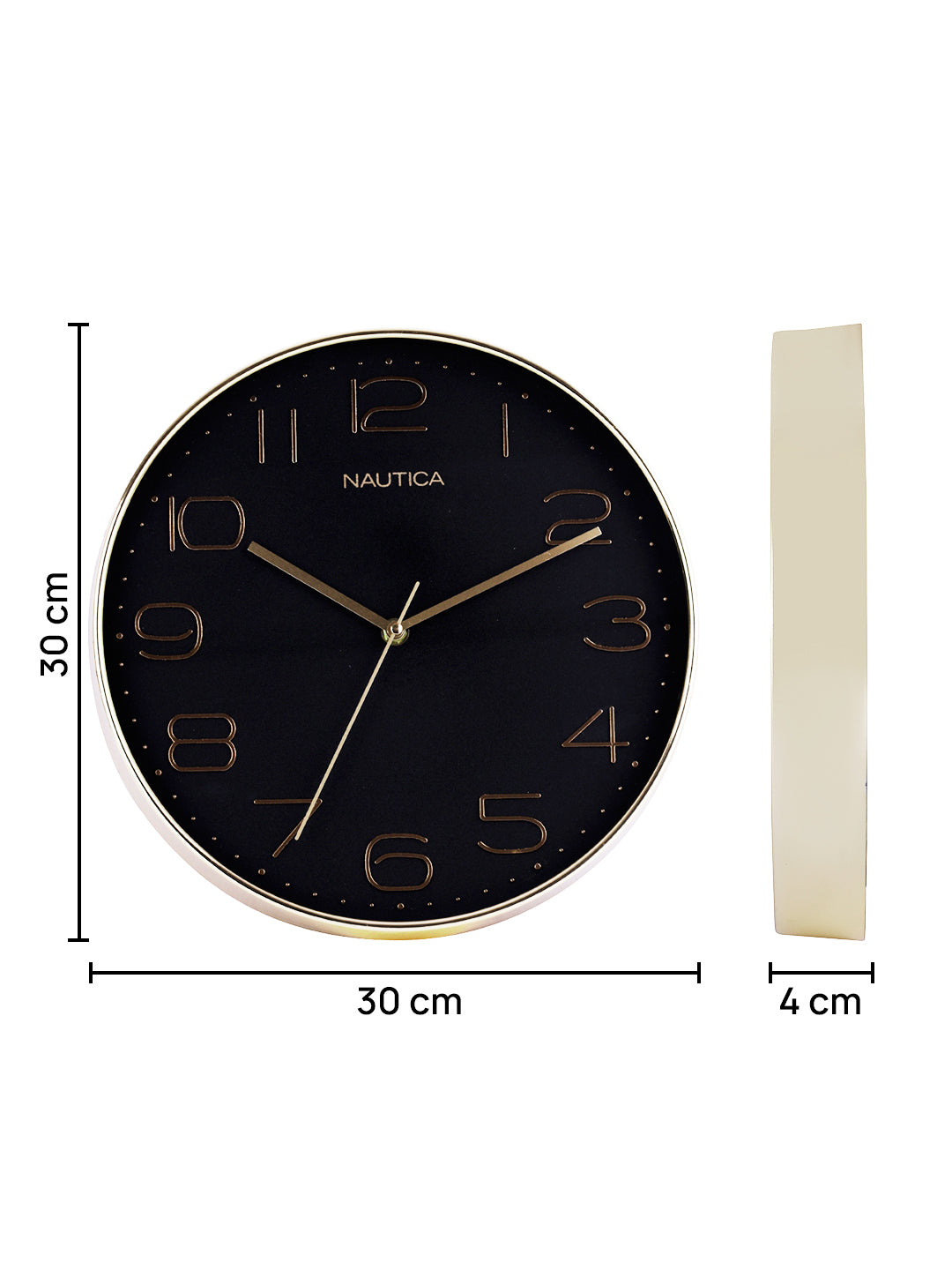 Abs 3D Glossy Rim Clocks Multicolor