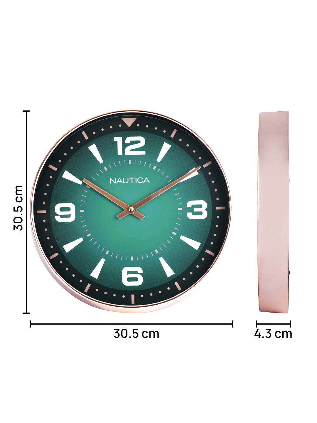 Abs Glossy Rim Clocks Multicolor
