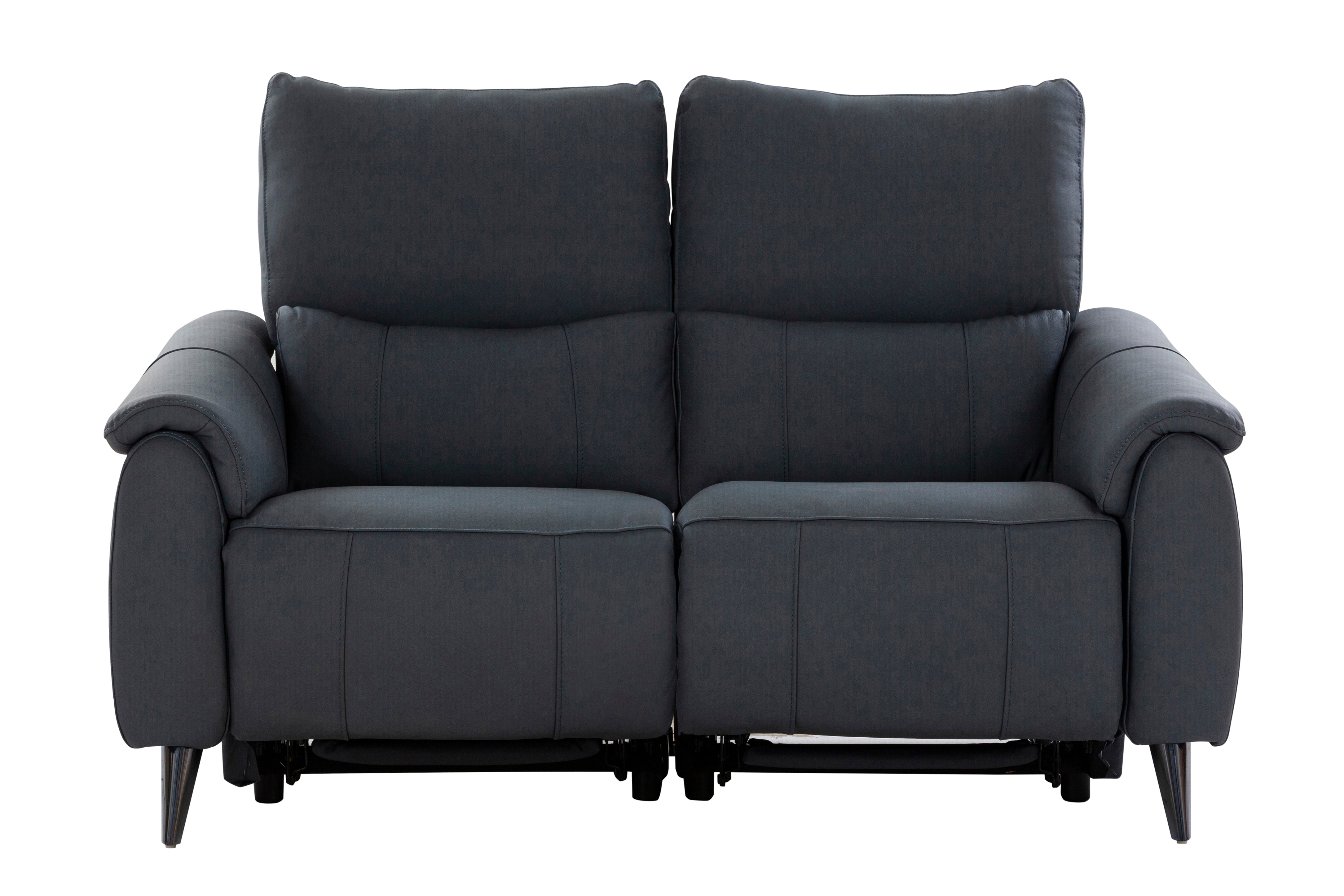 Levanto Half Leather Zero Wall Electric Recliner | 2 Seater | Ocean Blue