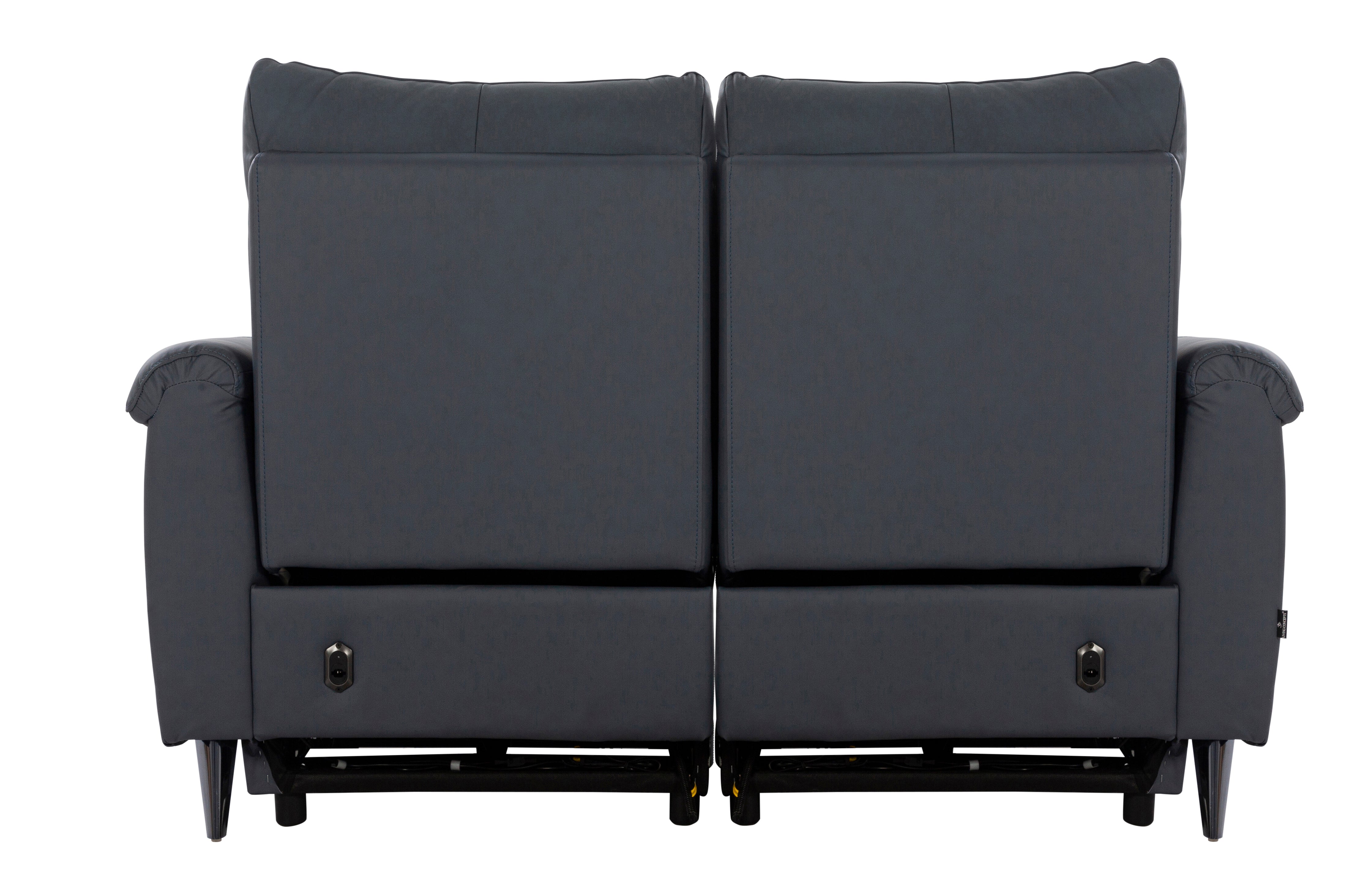 Levanto Half Leather Zero Wall Electric Recliner | 2 Seater | Ocean Blue