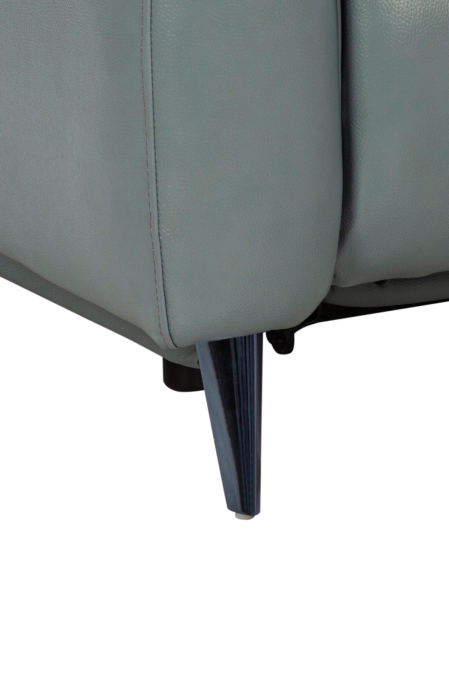 Levanto Half Leather Zero Wall Electric Recliner | 2 Seater | Slate Grey