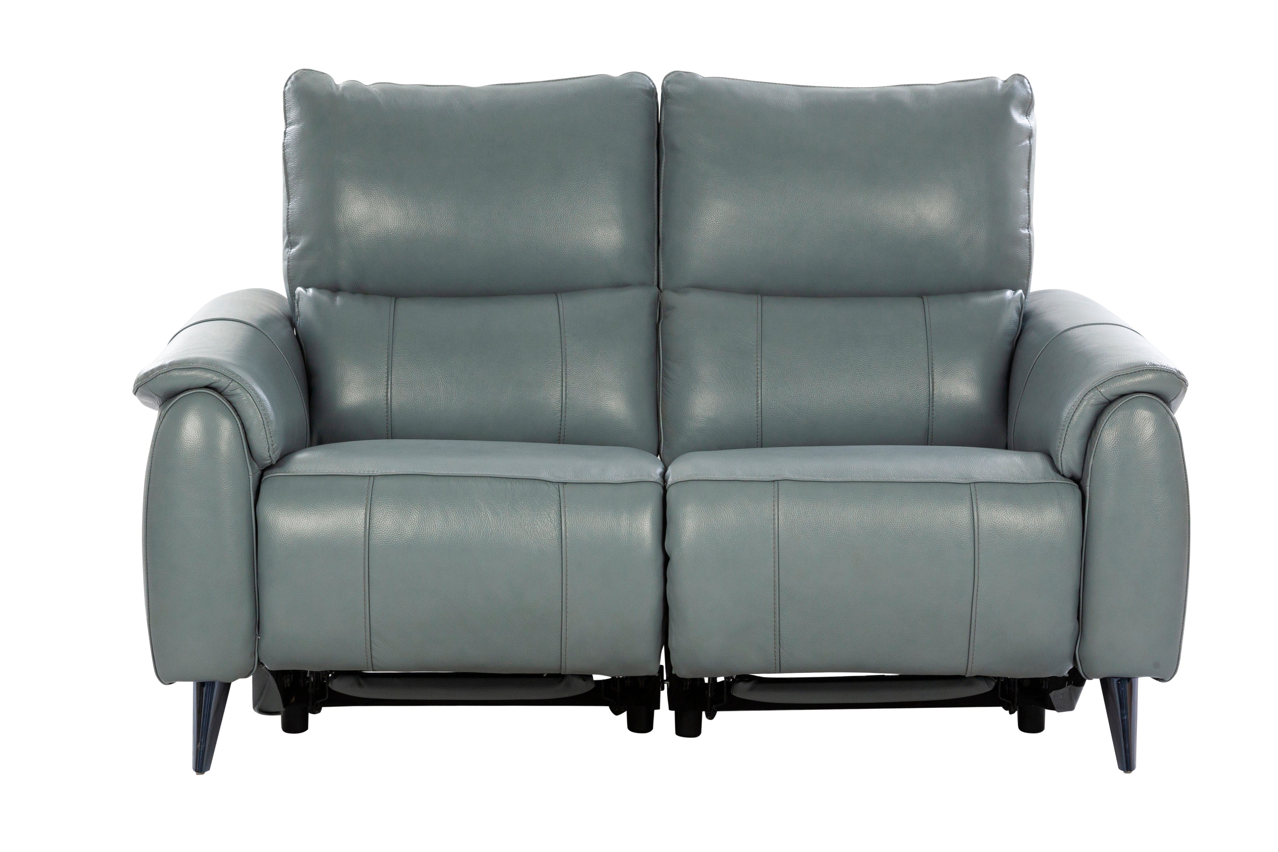 Levanto Half Leather Zero Wall Electric Recliner | 2 Seater | Slate Grey