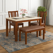 Lumiere 4 Seater Dining Set With Bench - HomeTown