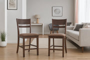Hopton Solid Wood Dining High Chair Set Of Two in Walnut Finish - HomeTown