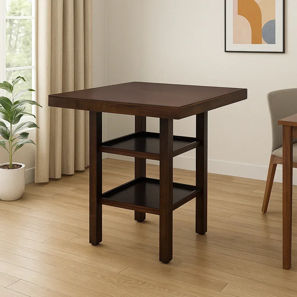 Hopton Solidwood Dining Set in Walnut Colour - HomeTown