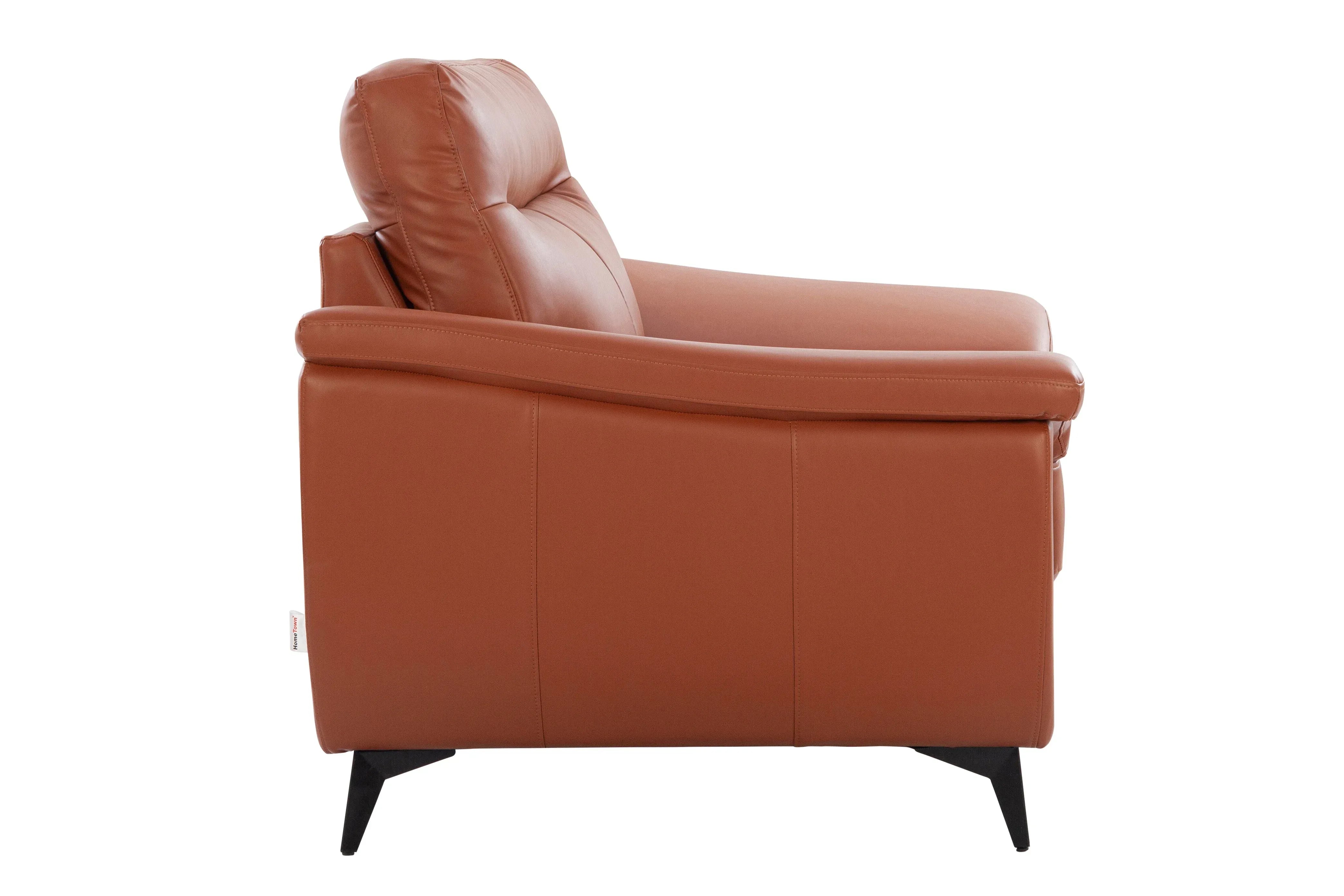 Genova Leatherette Sofa In Tan Color - HomeTown