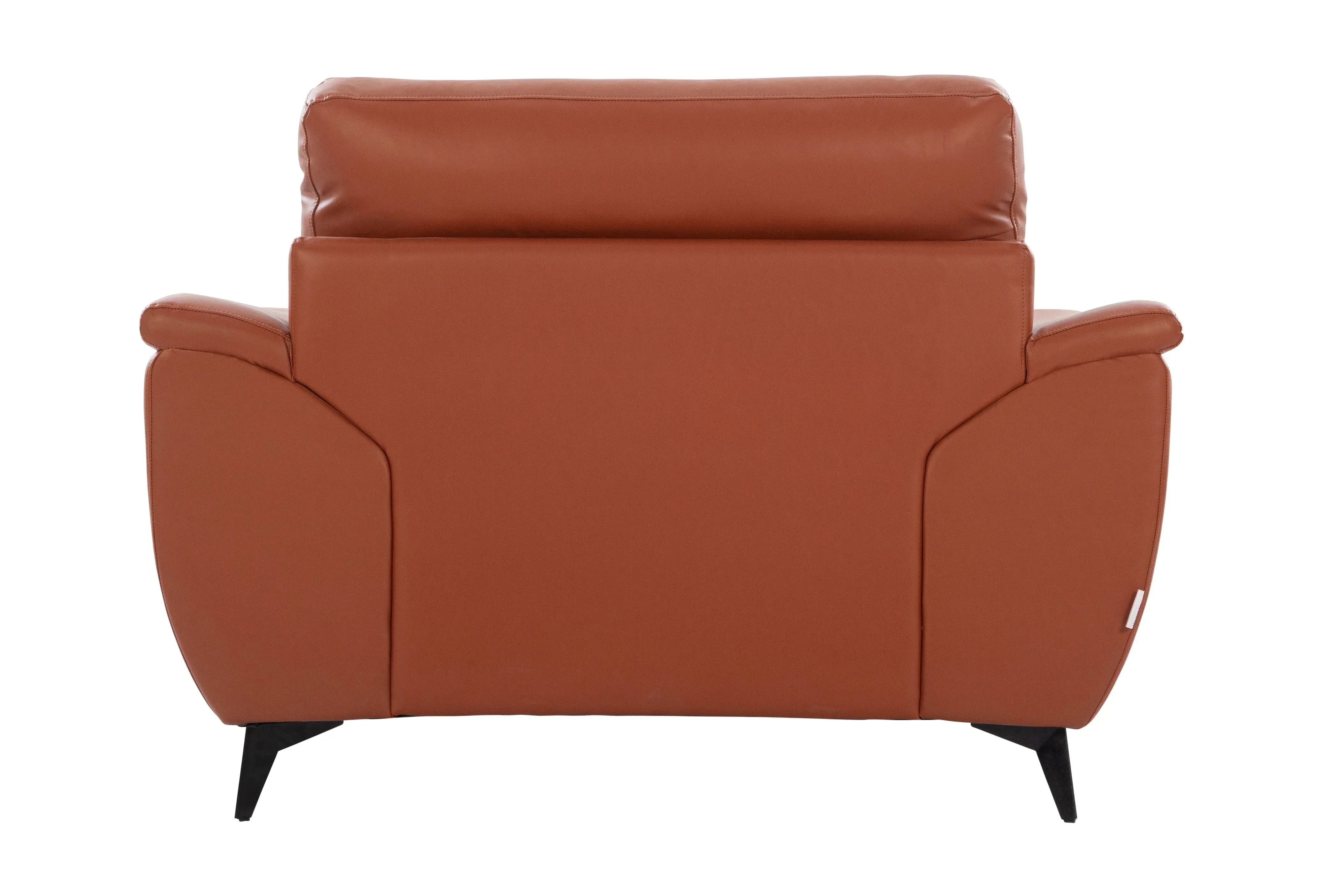 Genova Leatherette Sofa In Tan Color - HomeTown