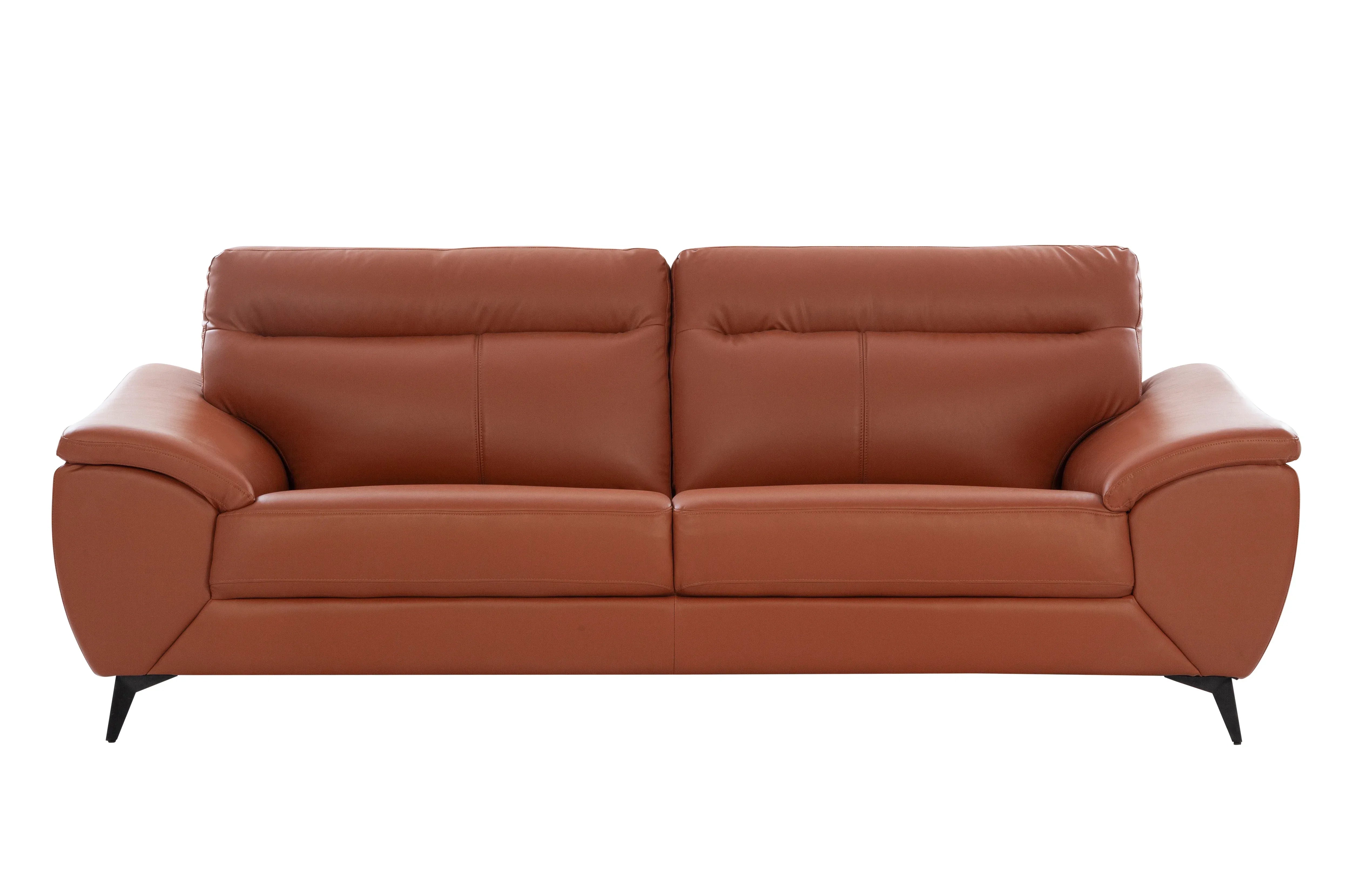 Genova Leatherette Sofa In Tan Color - HomeTown